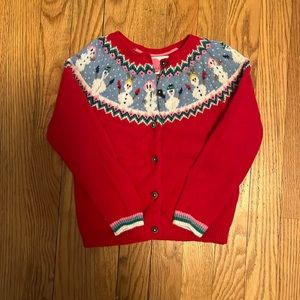 Mini Boden Fair Isle Christmas Cardigan
